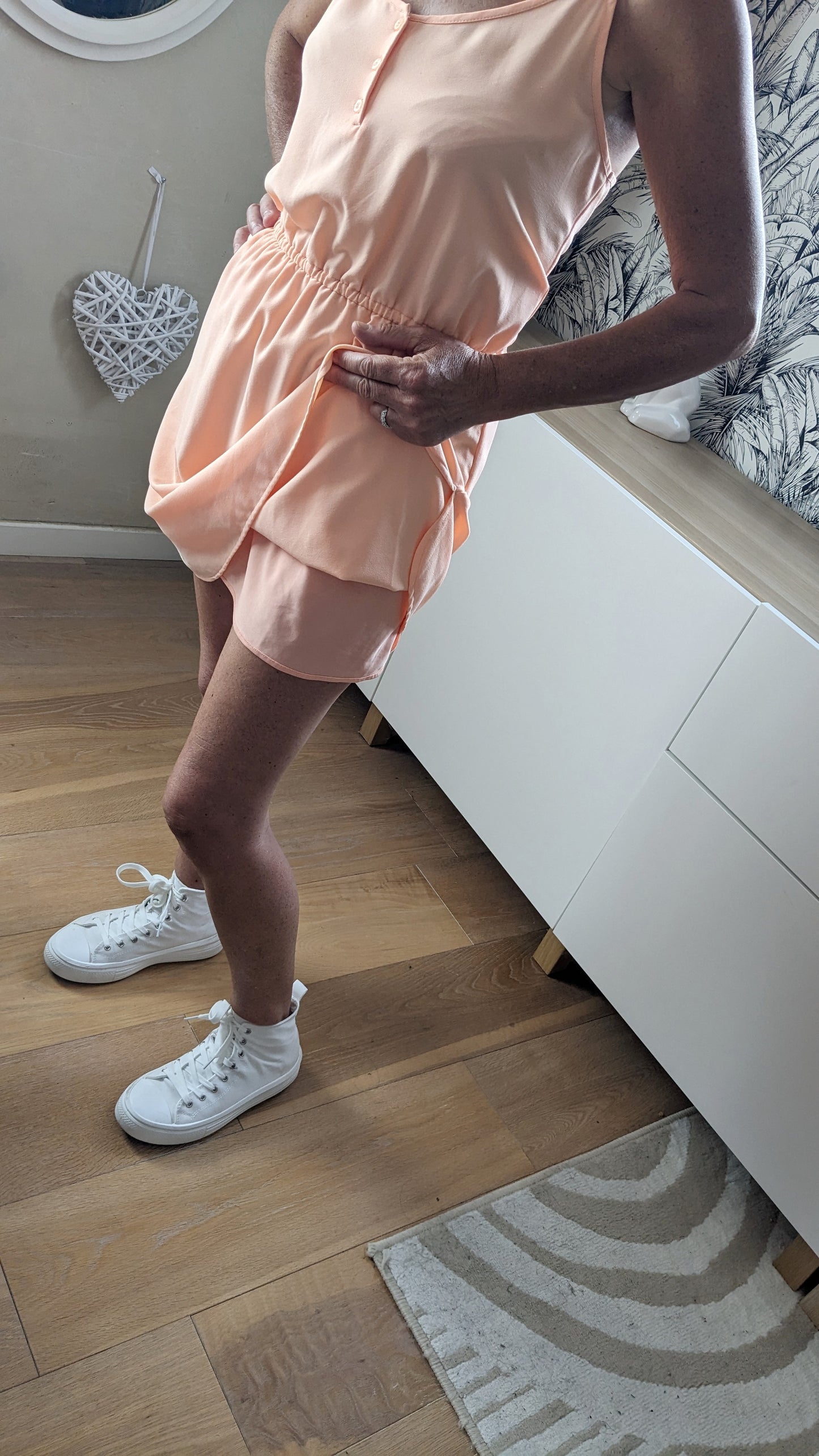 Robe estivale abricot - LH - 40