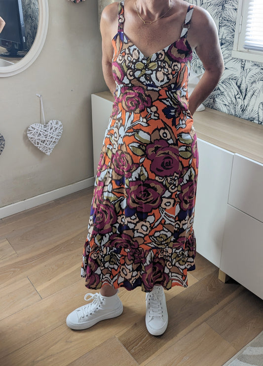 Robe longue fleurie - Armand Thiery - 40