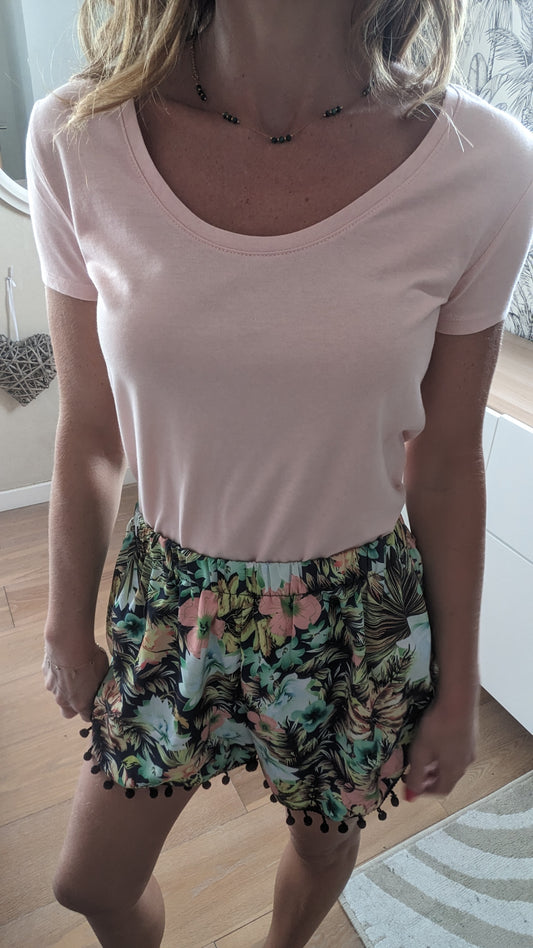 Neuf t-shirt coton rose - Kiabi - 34