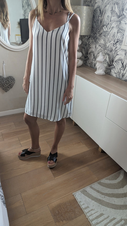 Robe rayée croisee - Pimkie - 34/36