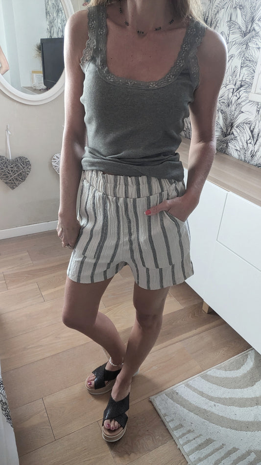 Neuf short bohème - Camaieu - 36