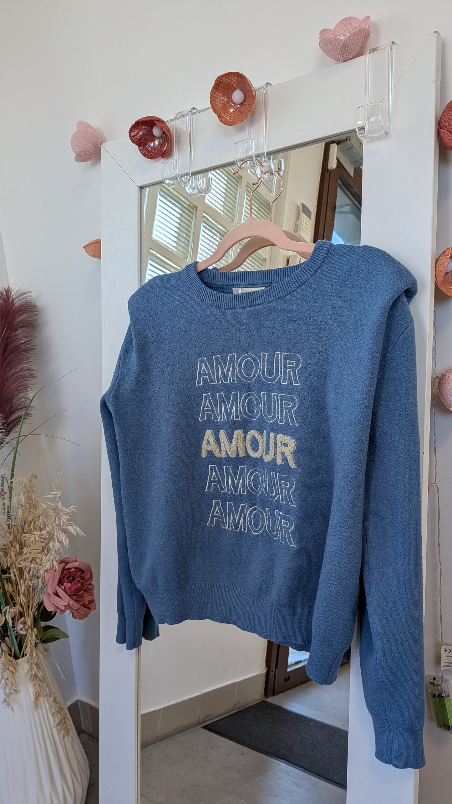 Pull structuré AMOUR - Peace & Love - TU