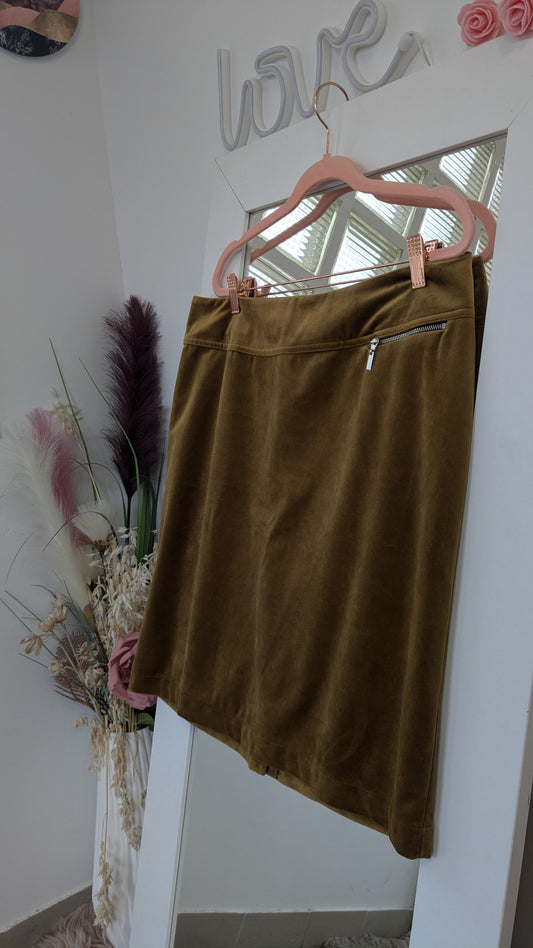 Jupe velours ocre - Christine Laure - 44