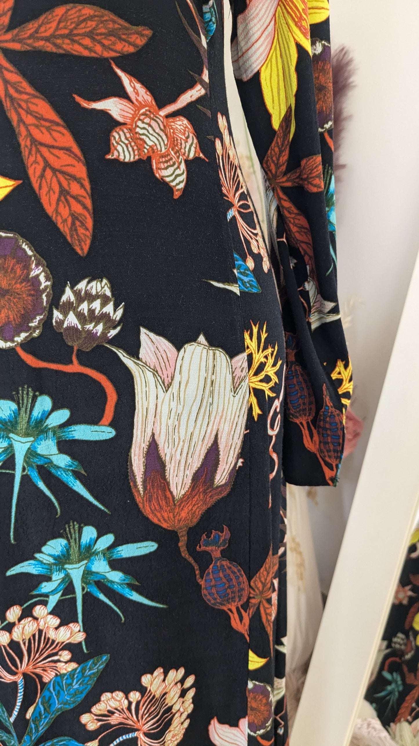 Robe automne fleurie volants - H&M - 38