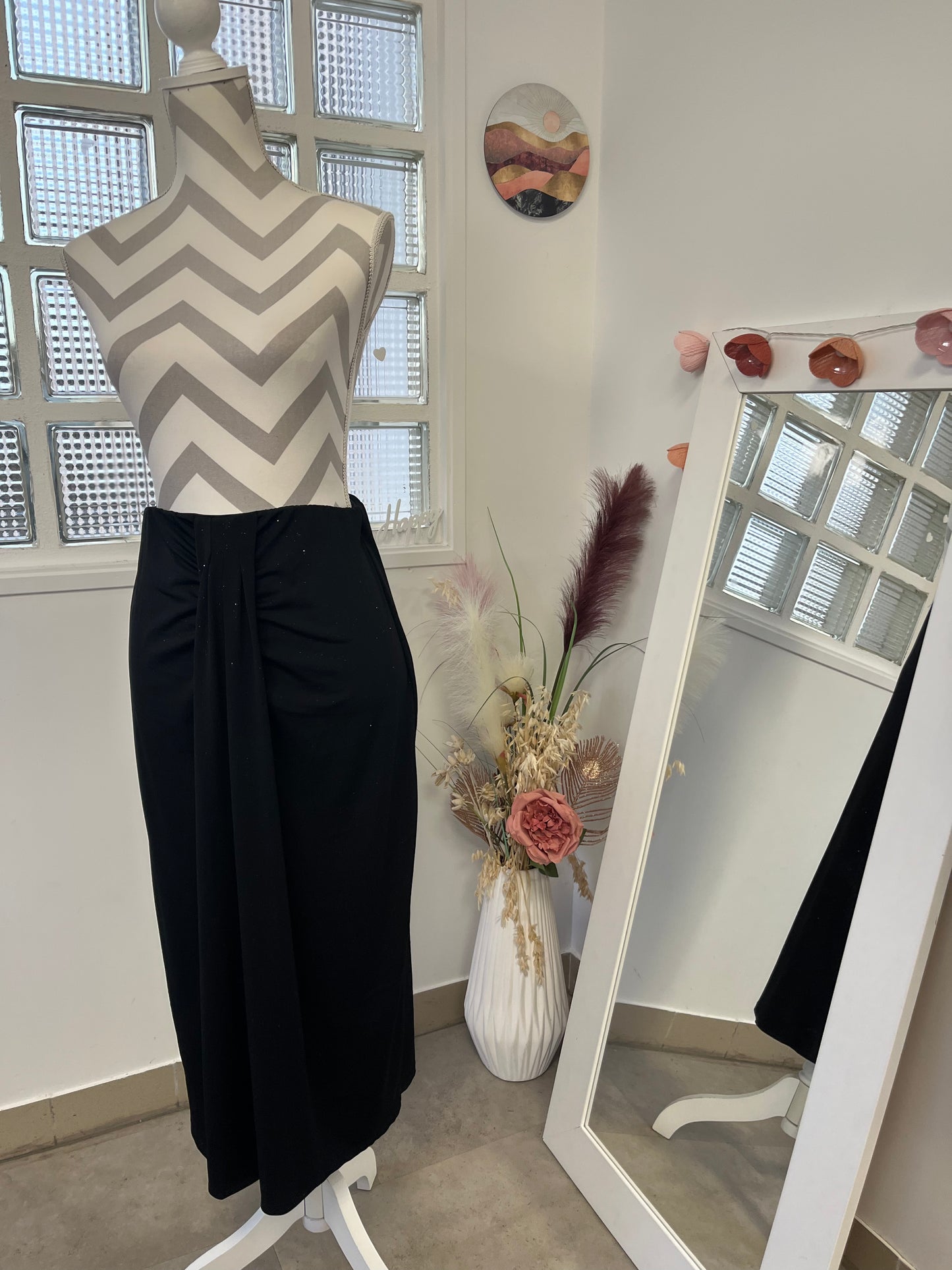 Jupe longue noir brillante - KIABI - 38/40