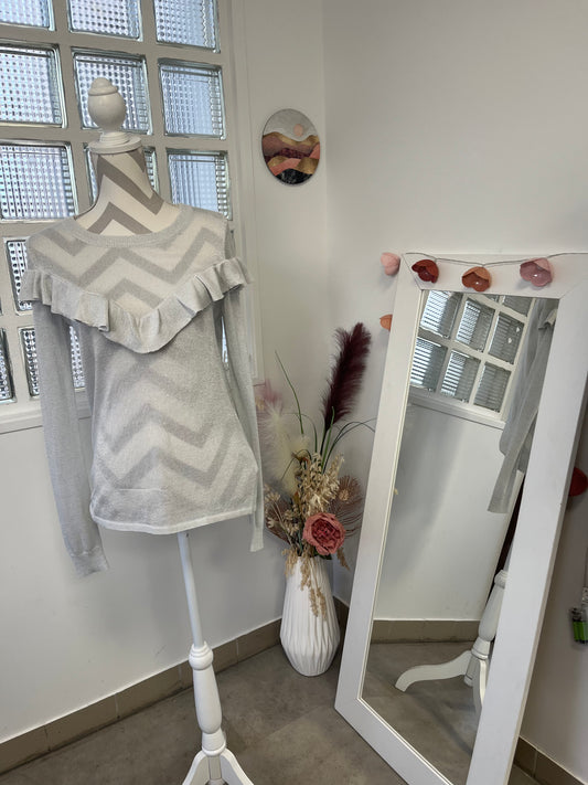 Pull fin blanc crème - Vila - 38