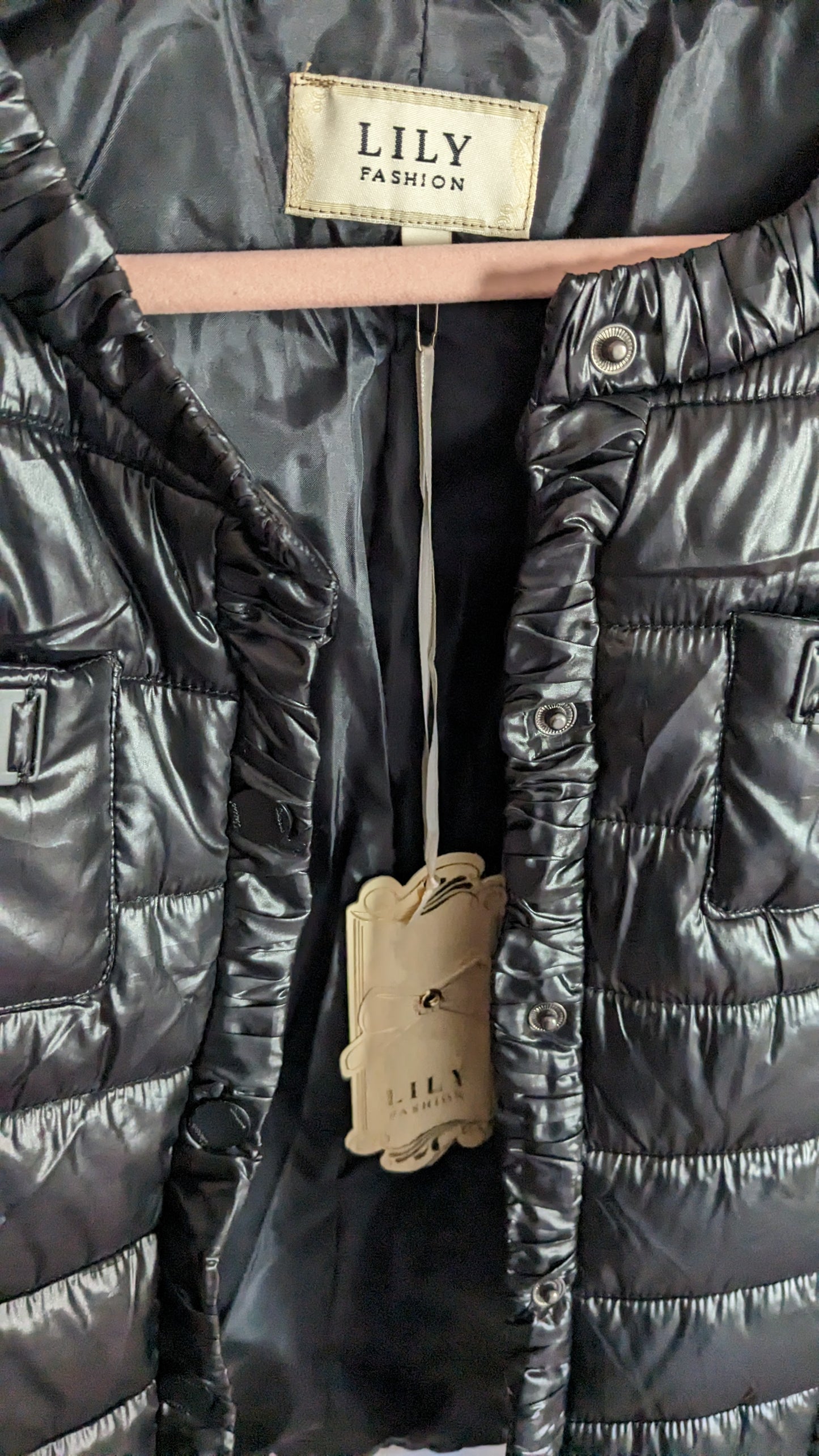 Neuf Manteau doudoune noire - Lili Fashion - 38