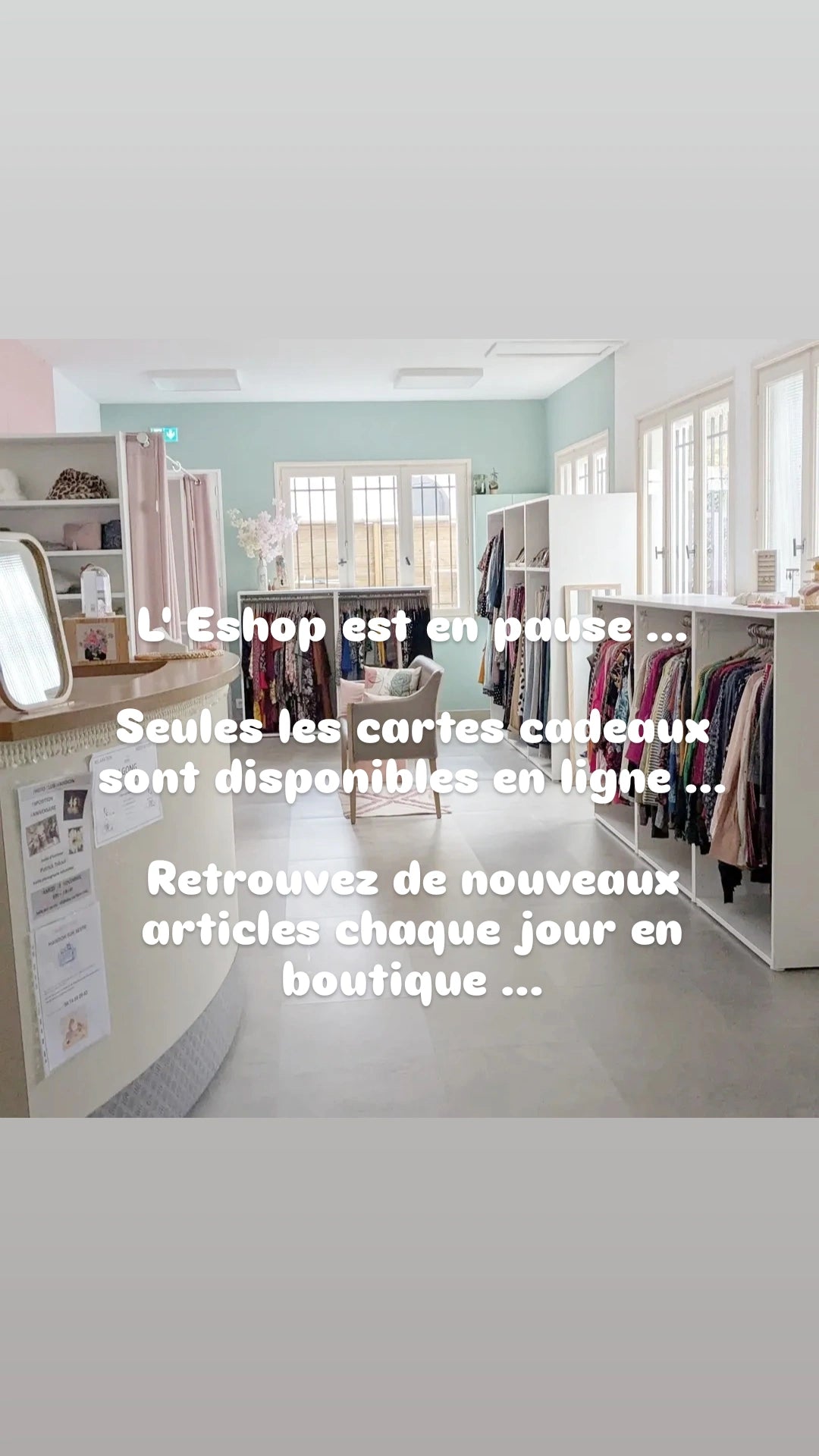 L' Eshop est en pause mais retrouvez de nouveaux articles chaque jour en boutique