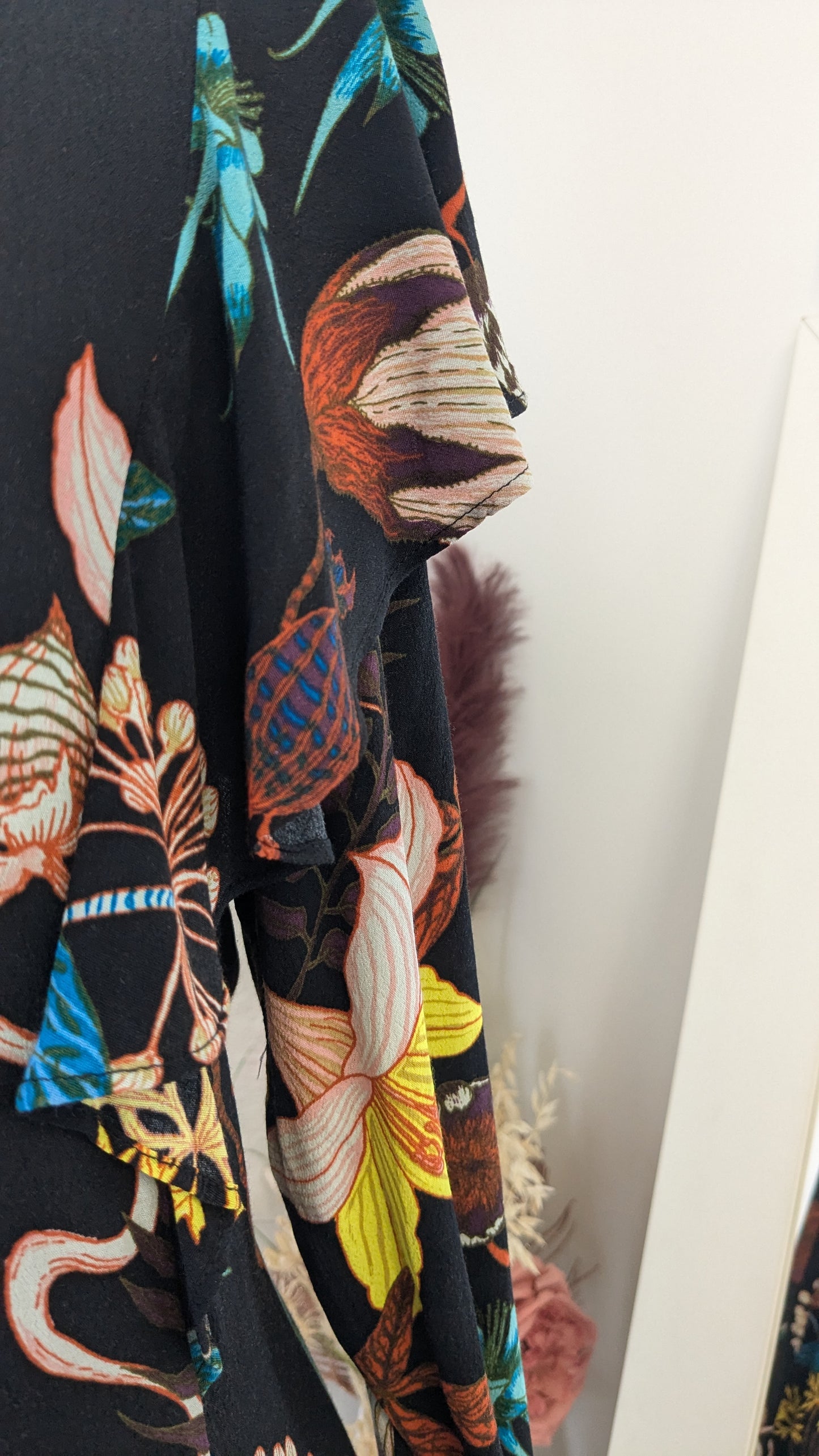Robe automne fleurie volants - H&M - 38