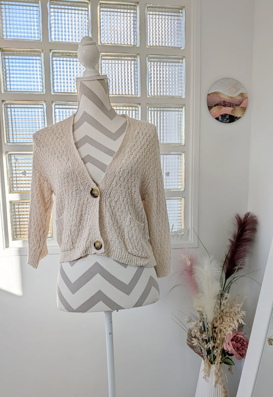 Gilet crochet beige - Promod - 36