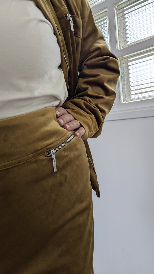 Jupe velours ocre - Christine Laure - 44