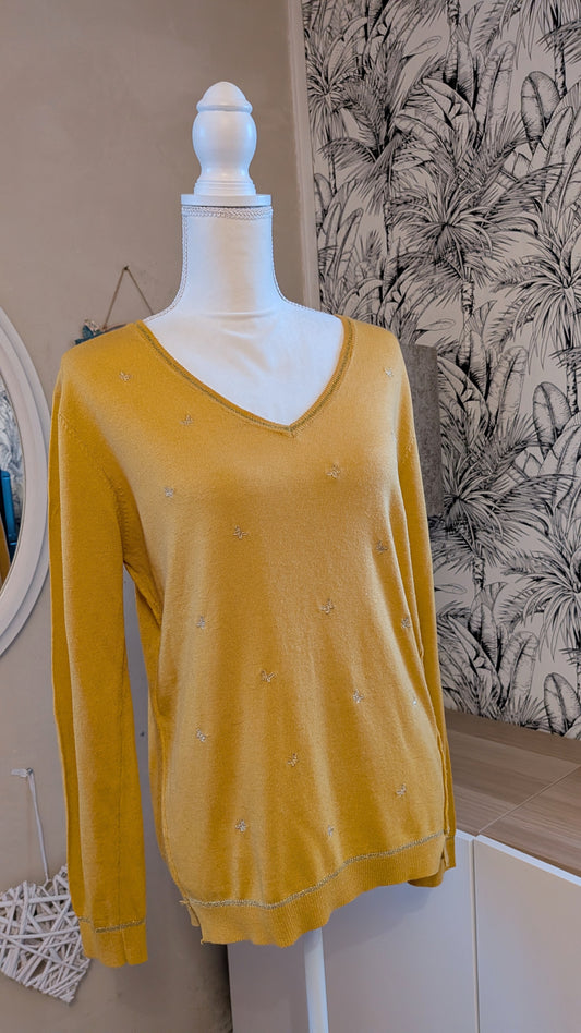 Pull moutarde doré - So Sweet - 42