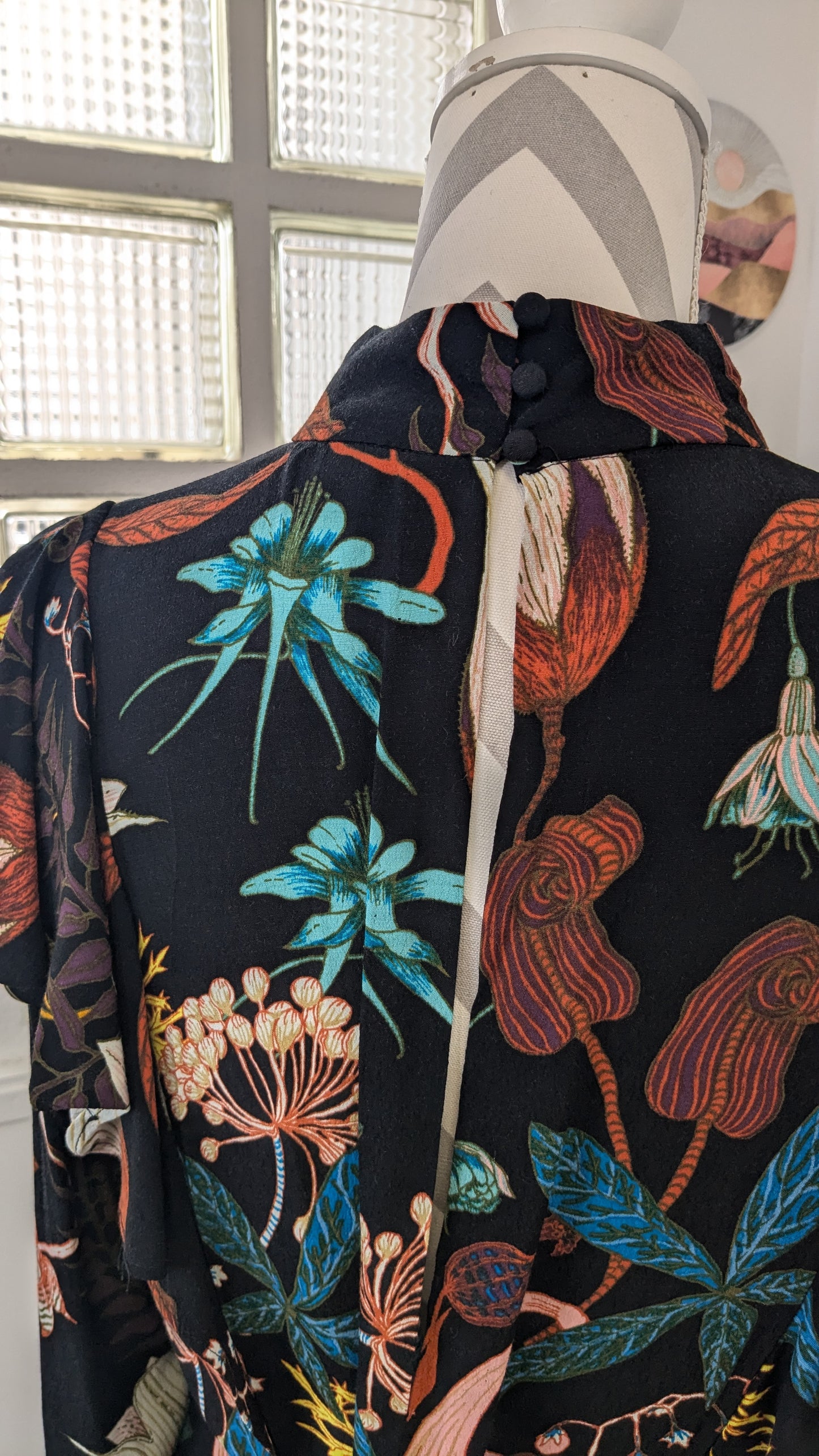 Robe automne fleurie volants - H&M - 38