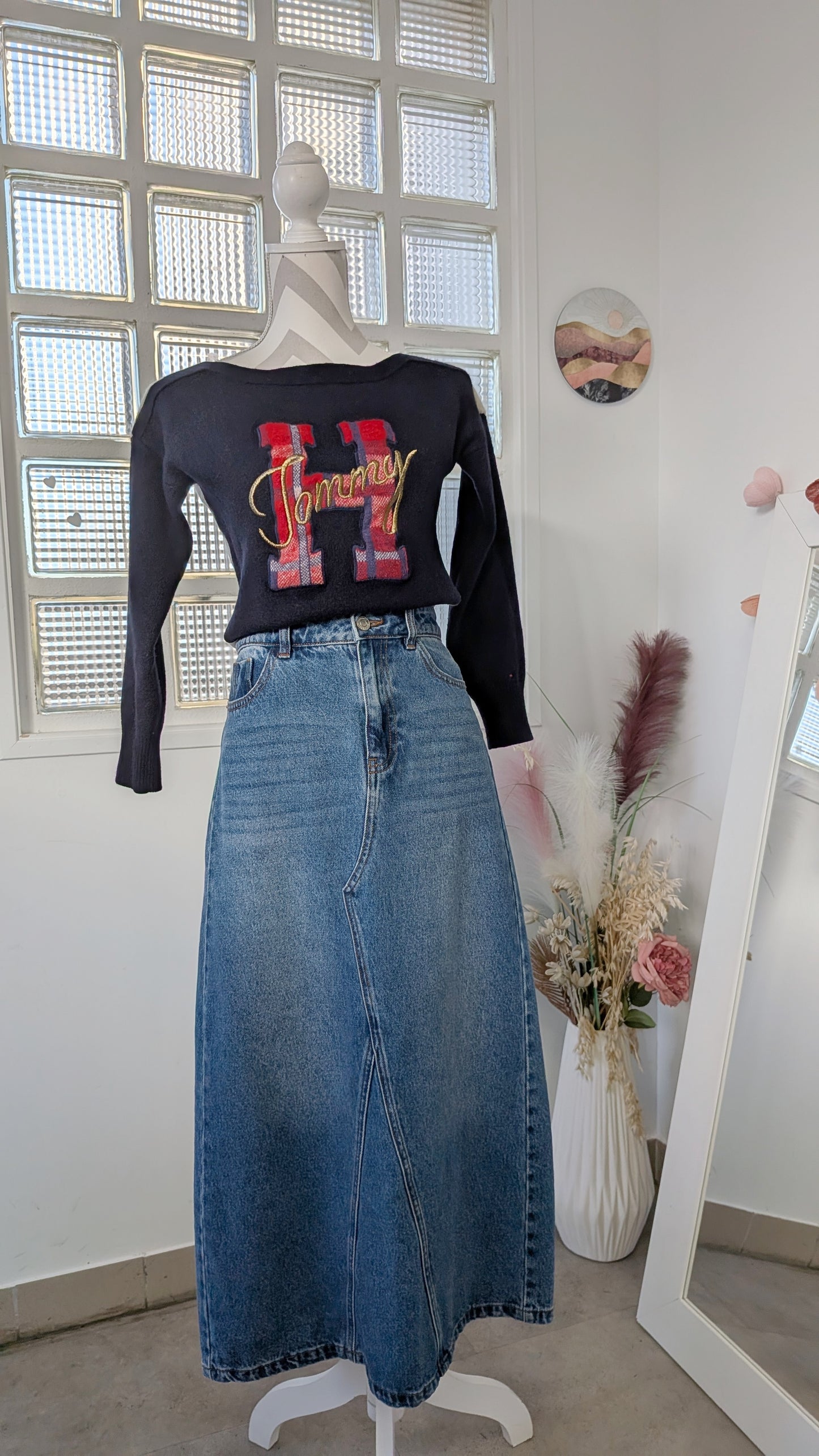 Jupe longue en jeans - Promod - 34