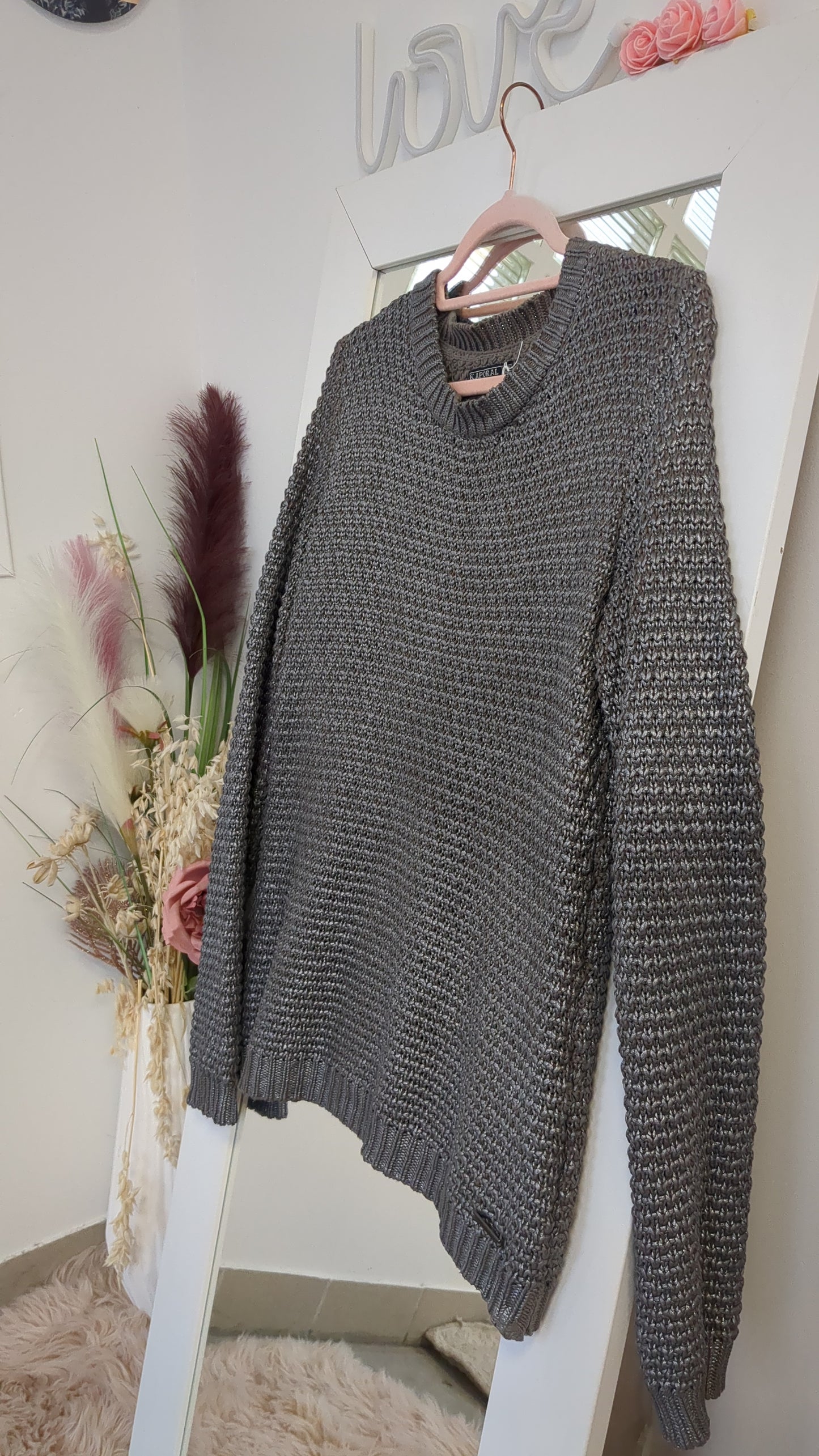 Pull gris texturé - Kaporal - 42/44