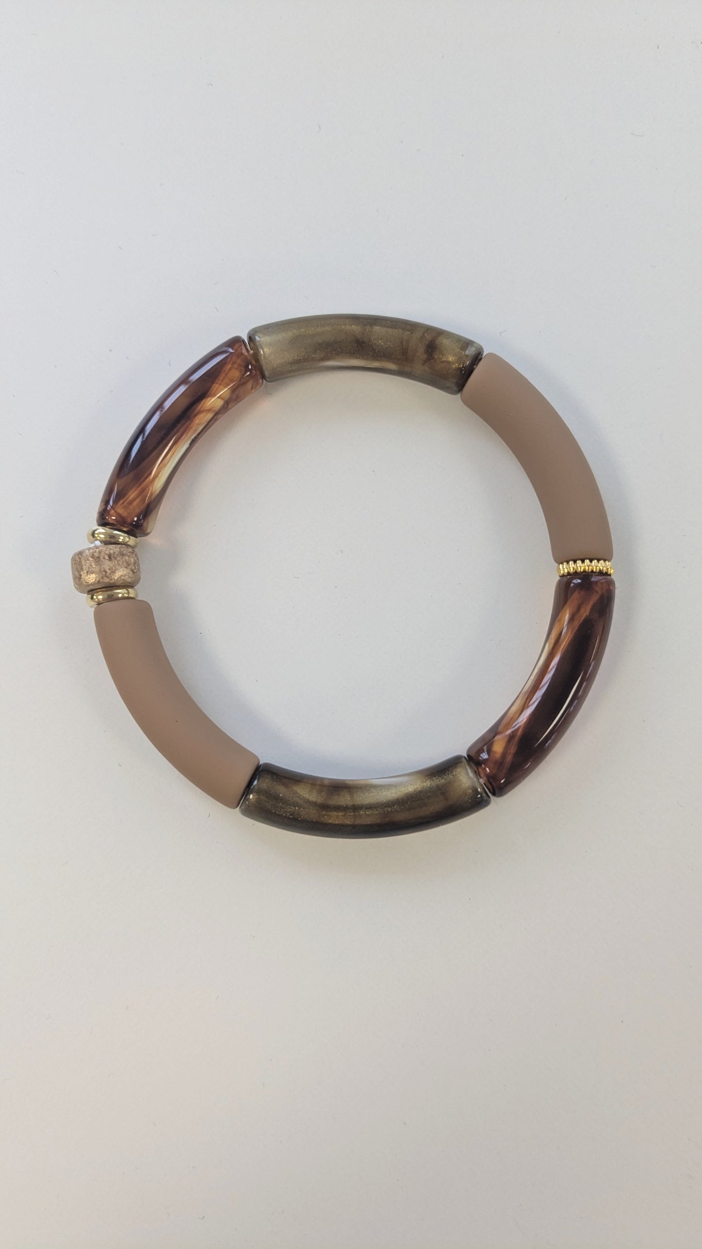 Bijoux Bracelet élastique café chocolat - Kalisaya - TU