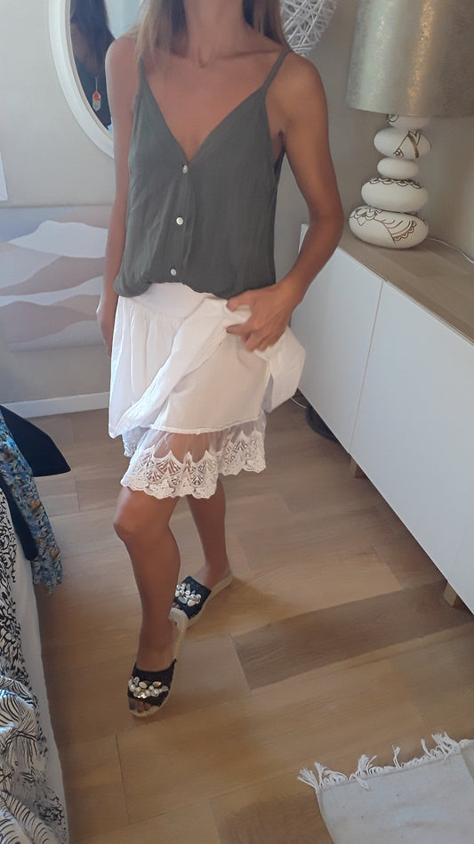 Jupe blanche bohème - Pimkie - 34/36