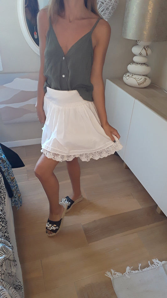 Jupe blanche bohème - Pimkie - 34/36