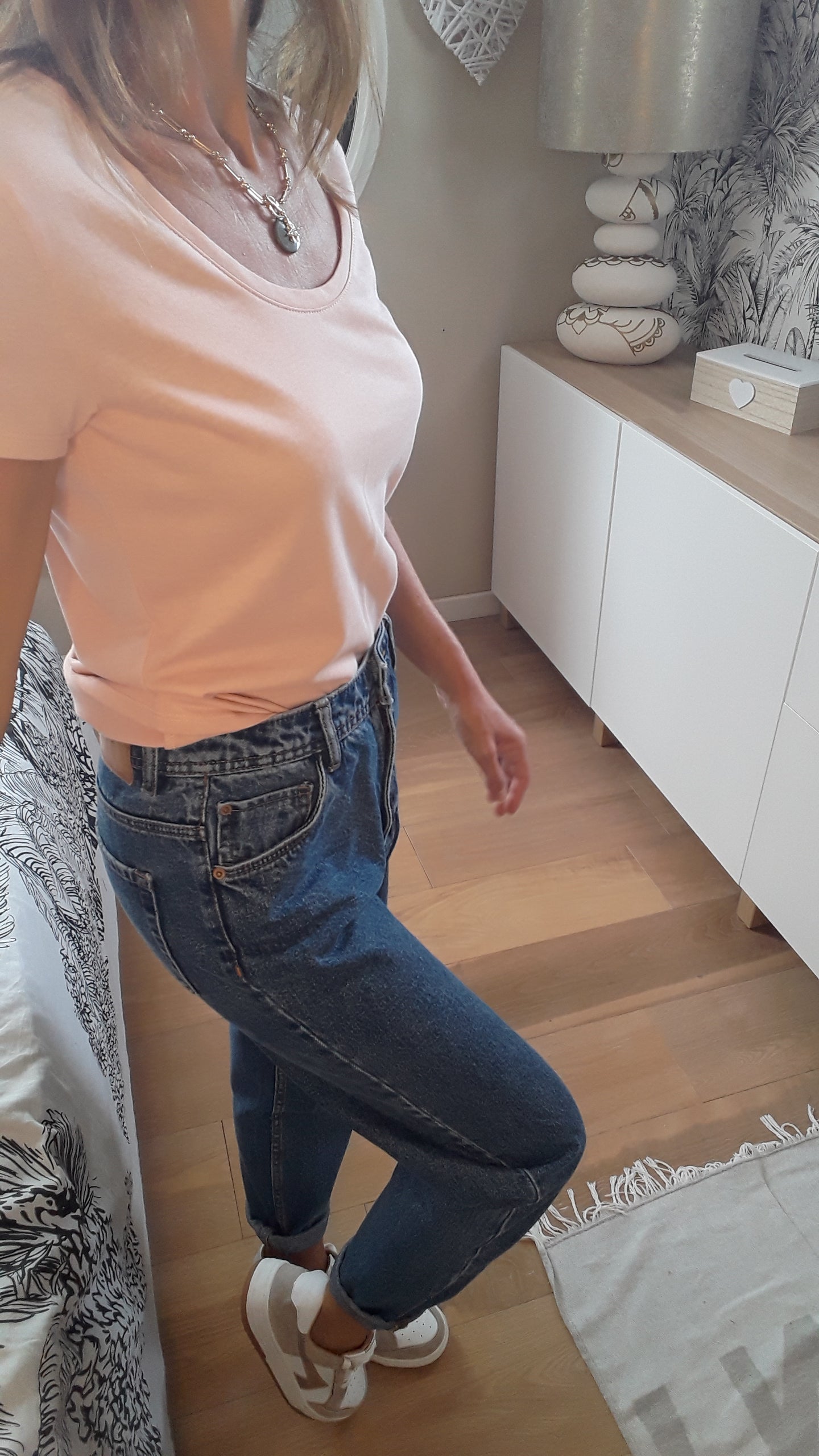 Neuf t-shirt coton rose - Kiabi - 34