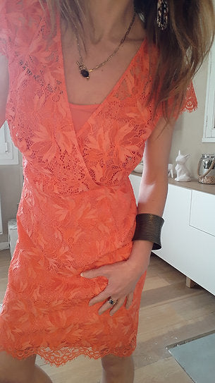 Robe corail - Morgan - 34