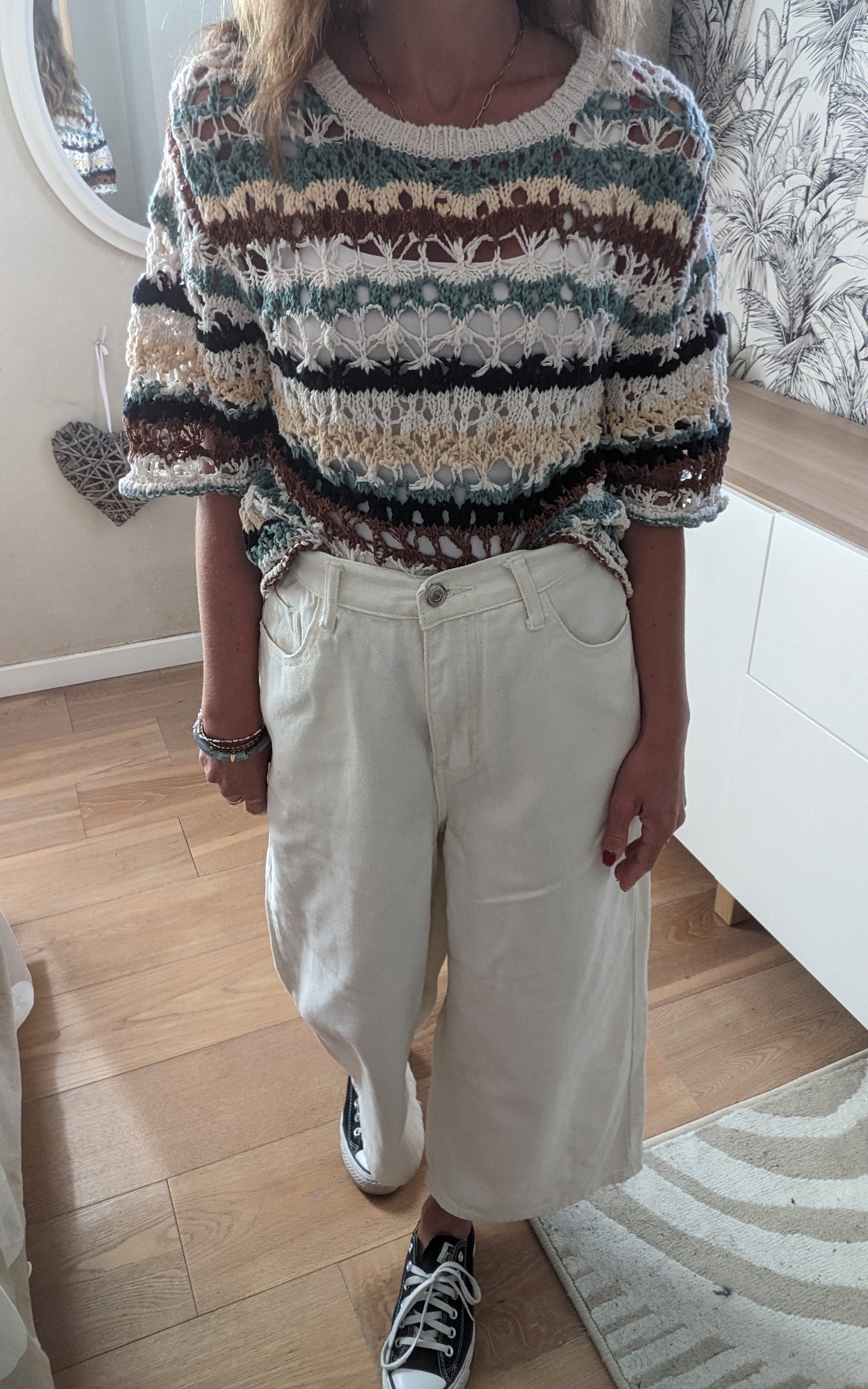 Pantalon large 7/8 ème - Shein - 38