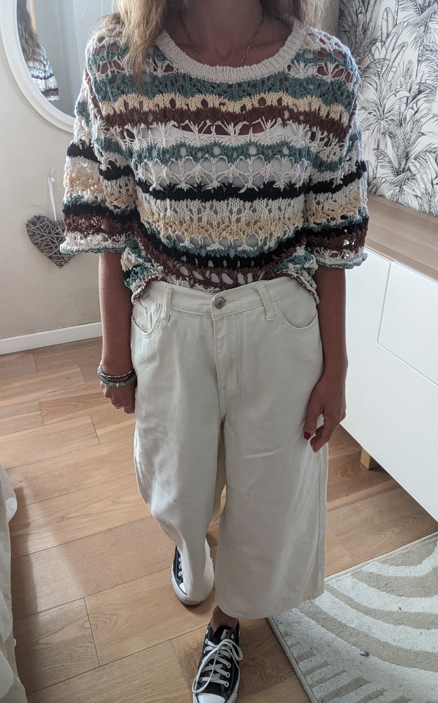 Pantalon large 7/8 ème - Shein - 38