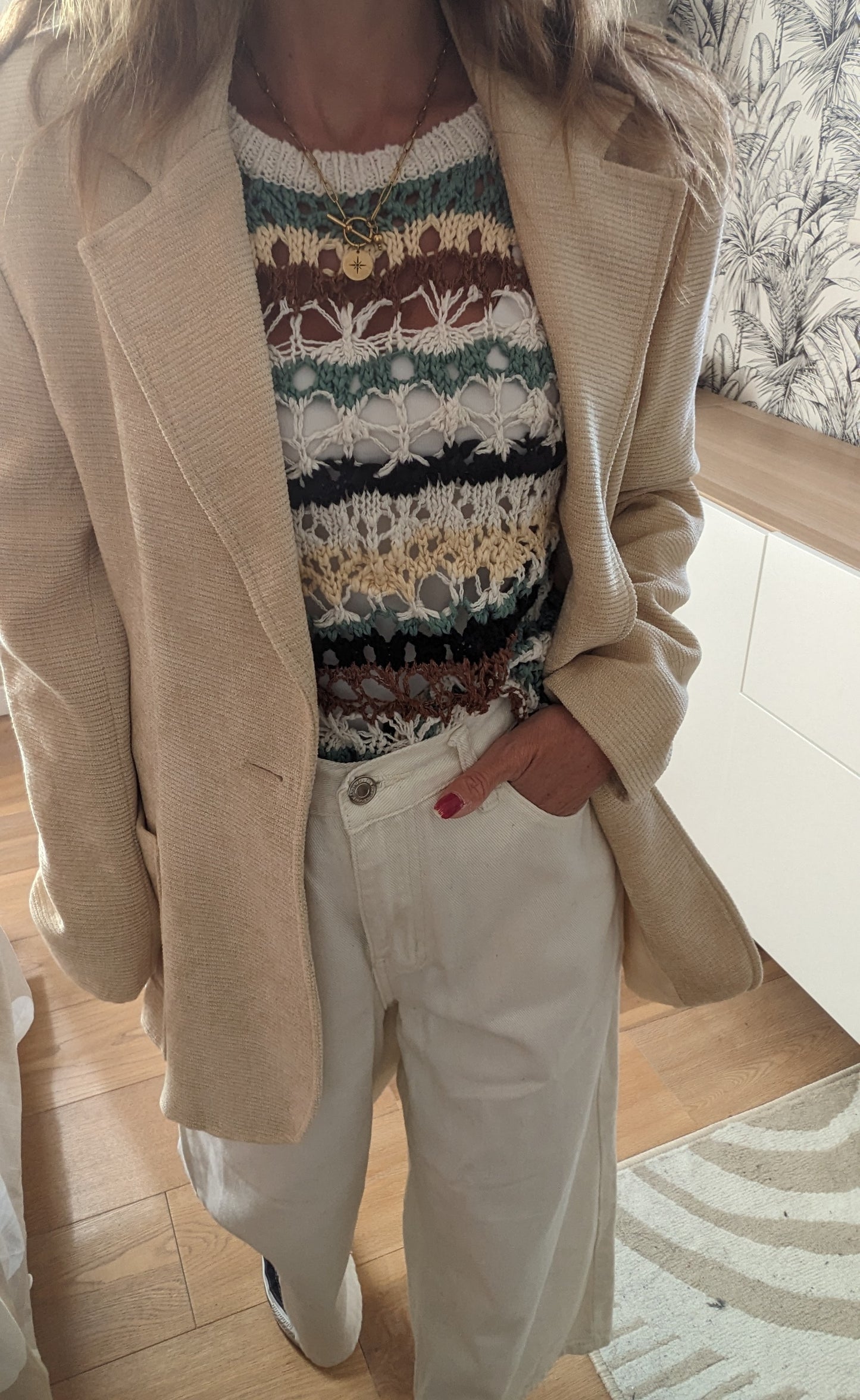 Pantalon large 7/8 ème - Shein - 38