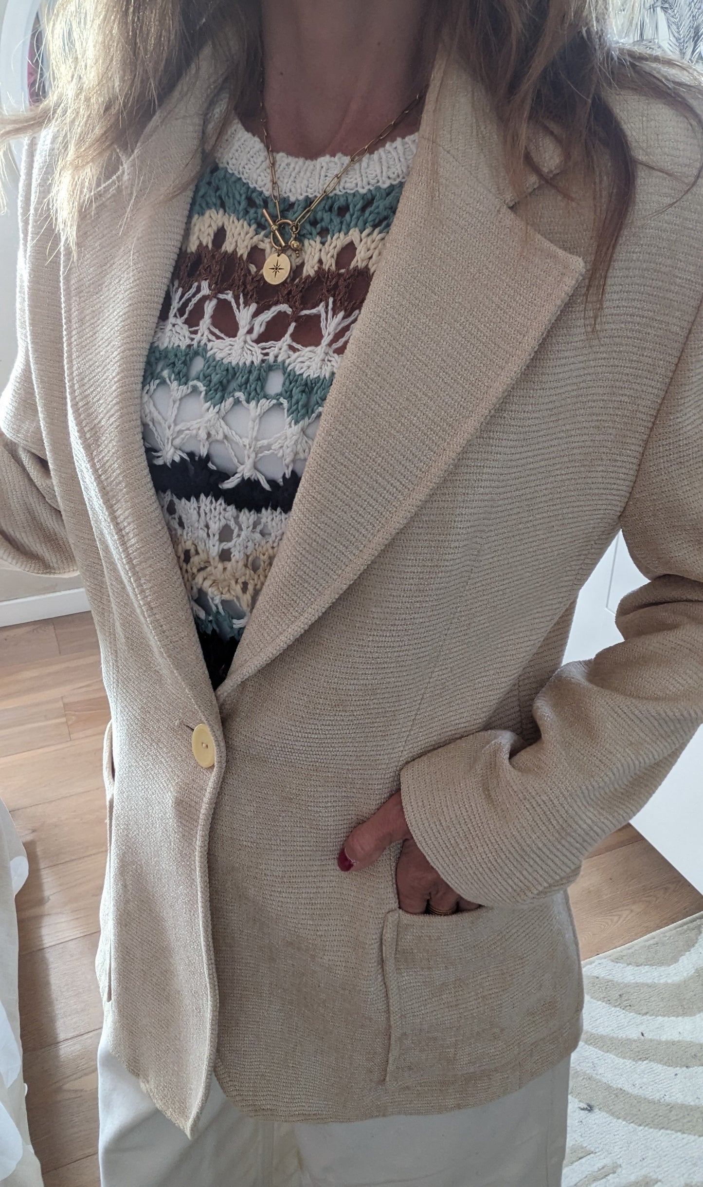Pantalon large 7/8 ème - Shein - 38