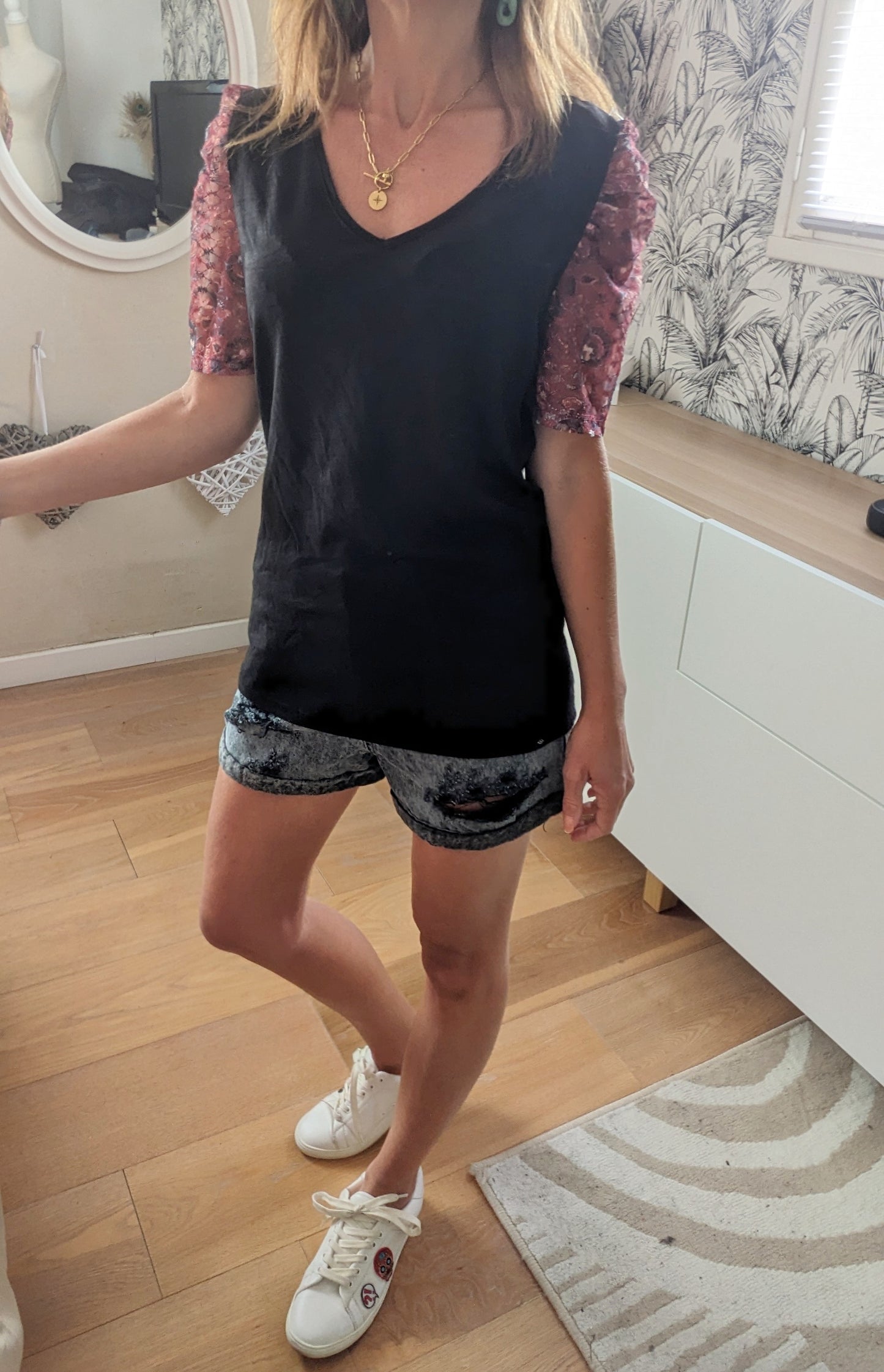 Short jeans gris - Pull & Bear - 34