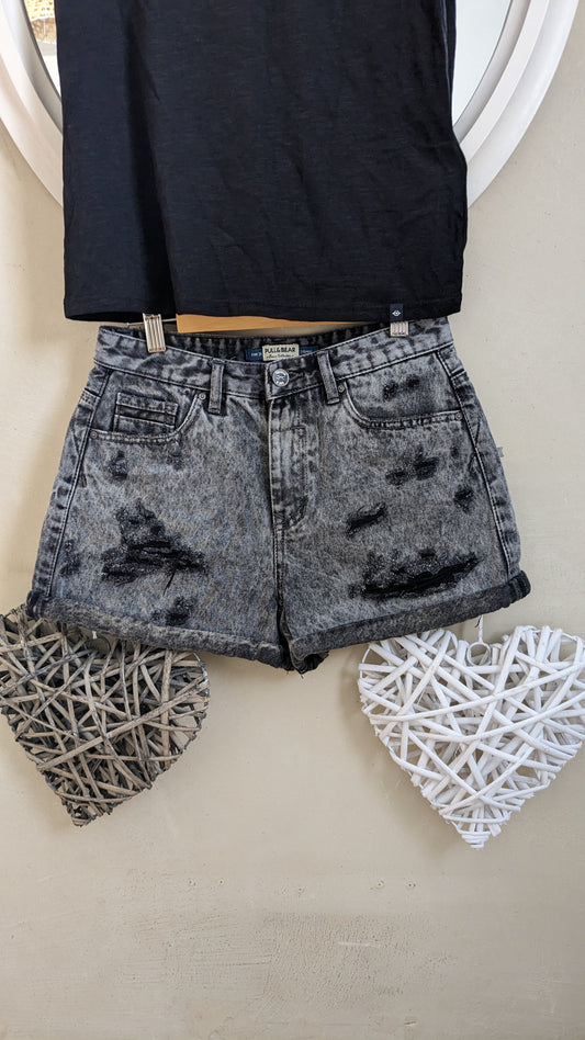 Short jeans gris - Pull & Bear - 34