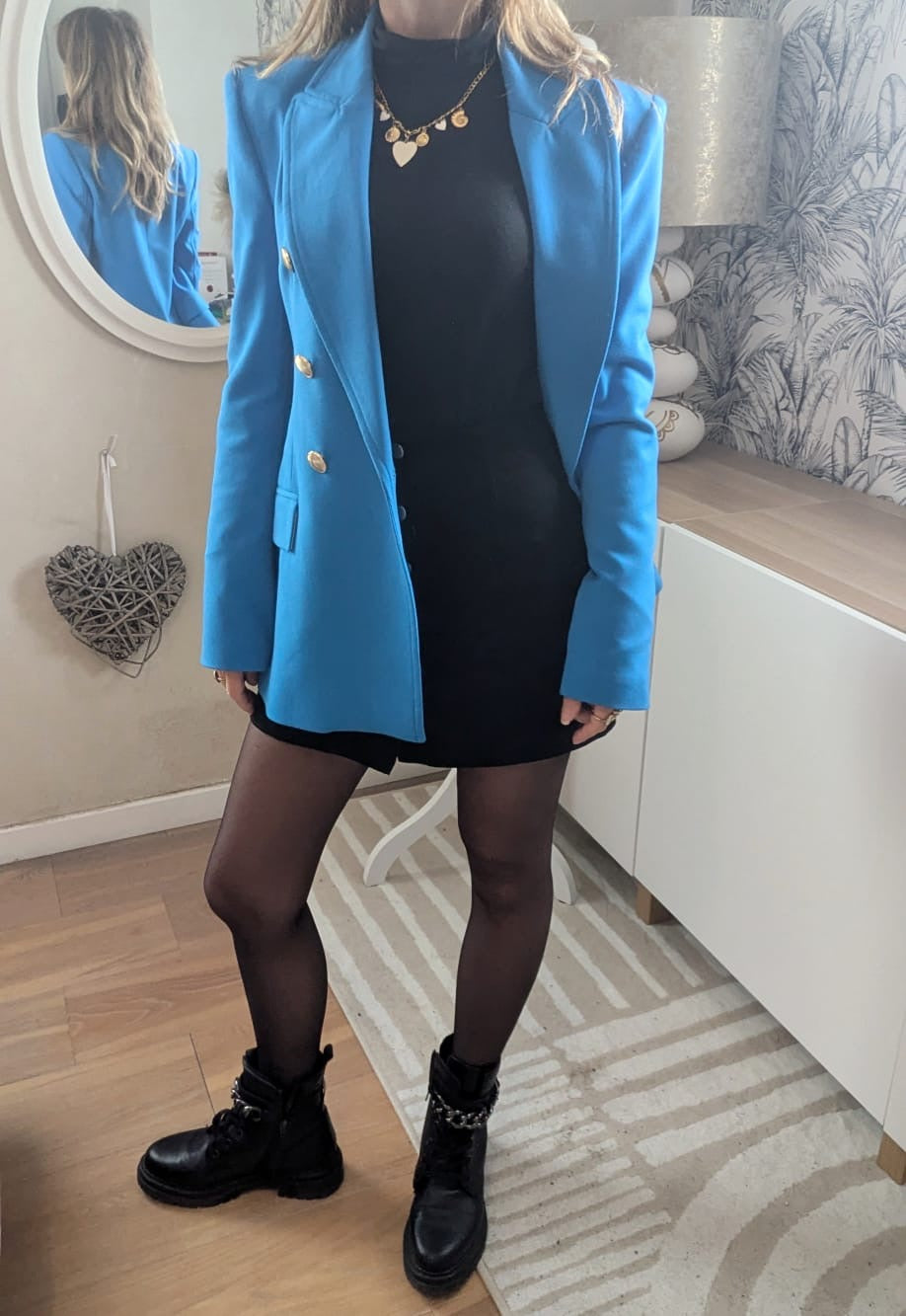 Blazer Bleu structuré  - Zara - 34