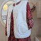 Robe courte rouge à motifs - ZARA - 40