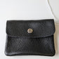 Porte-monnaie cuir Noir - Made in Italy - TU