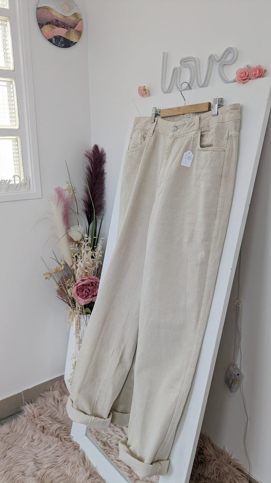 Jeans Mom beige - Mango - 44