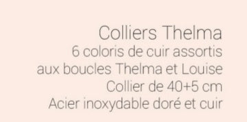 Bijoux Collier Thelma Saumon - Création Jeanne et Jo - TU