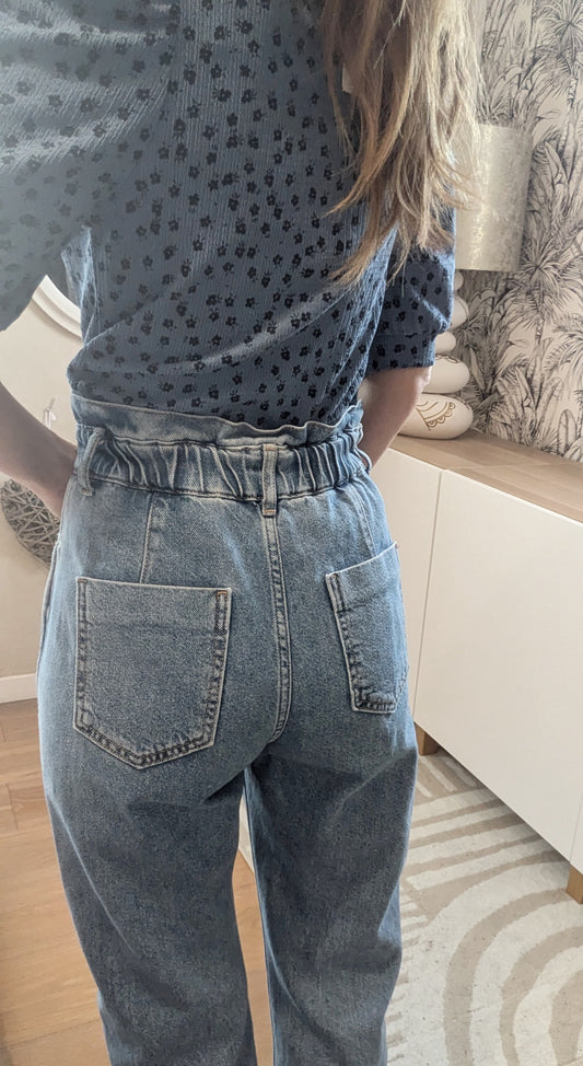 Jeans Mom smoké - Mango - 32/34