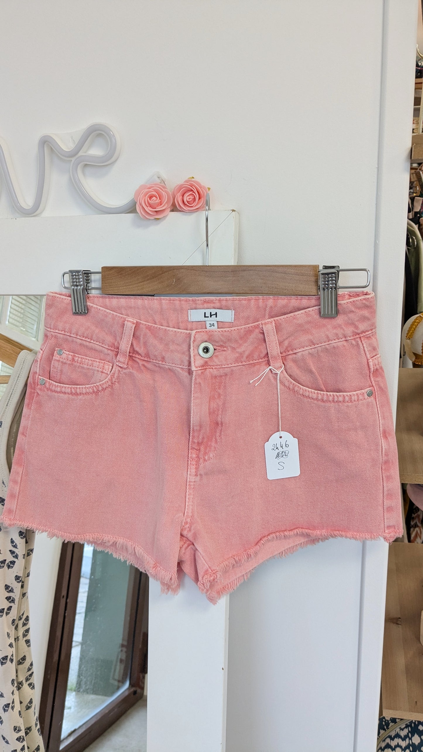 Neuf short jeans rose - La Halle - 34