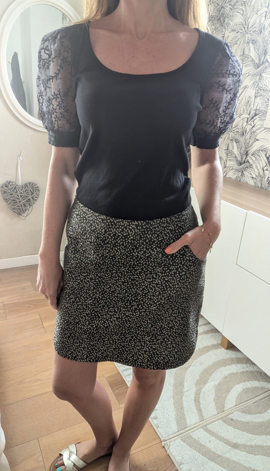 Jupe kaki doré - Nafnaf - 36