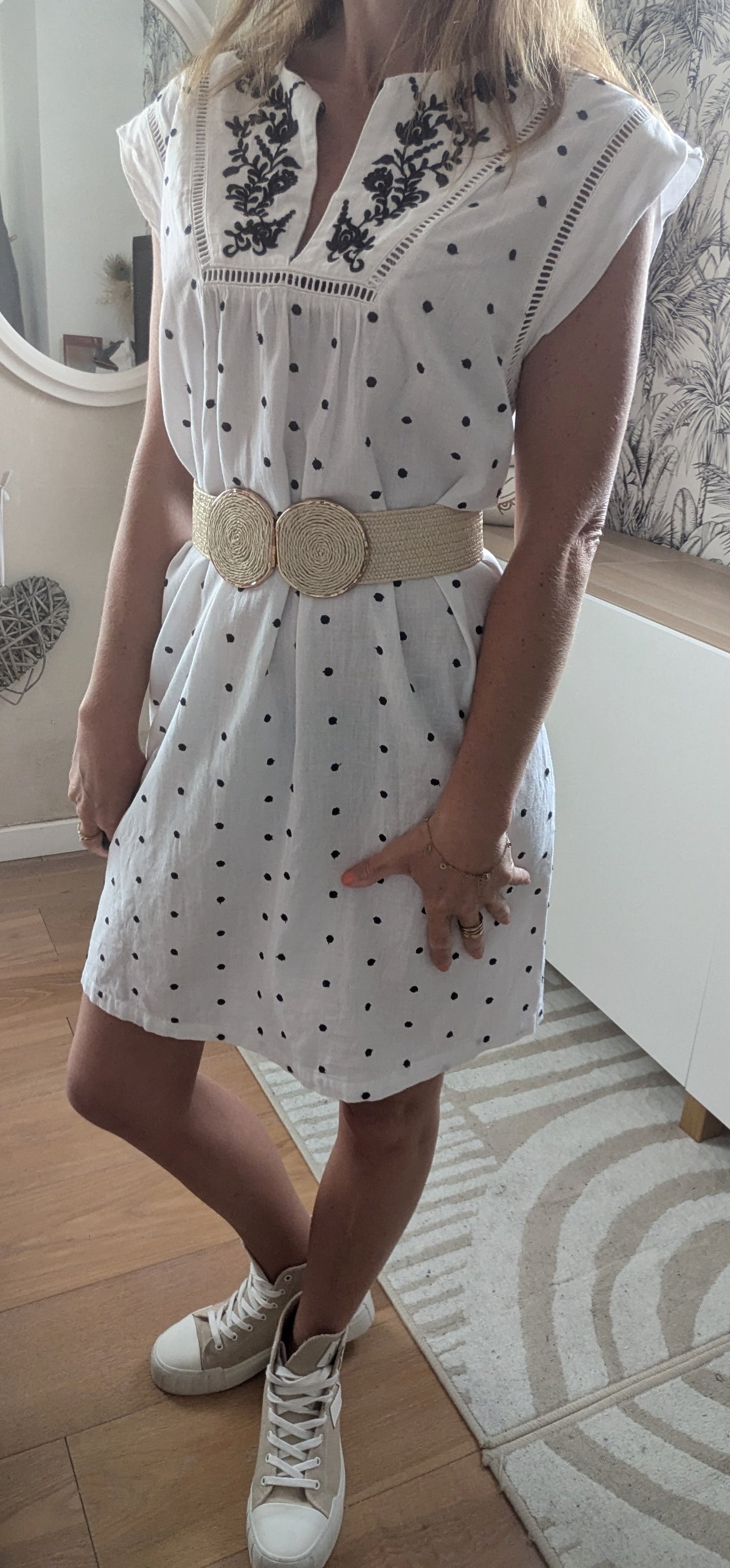 Robe bohème pois - Mango - 36