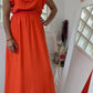 Robe longue orangée - Pimkie - 38