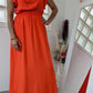 Robe longue orangée - Pimkie - 38