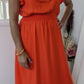 Robe longue orangée - Pimkie - 38