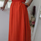 Robe longue orangée - Pimkie - 38