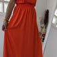 Robe longue orangée - Pimkie - 38