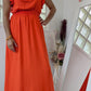 Robe longue orangée - Pimkie - 38