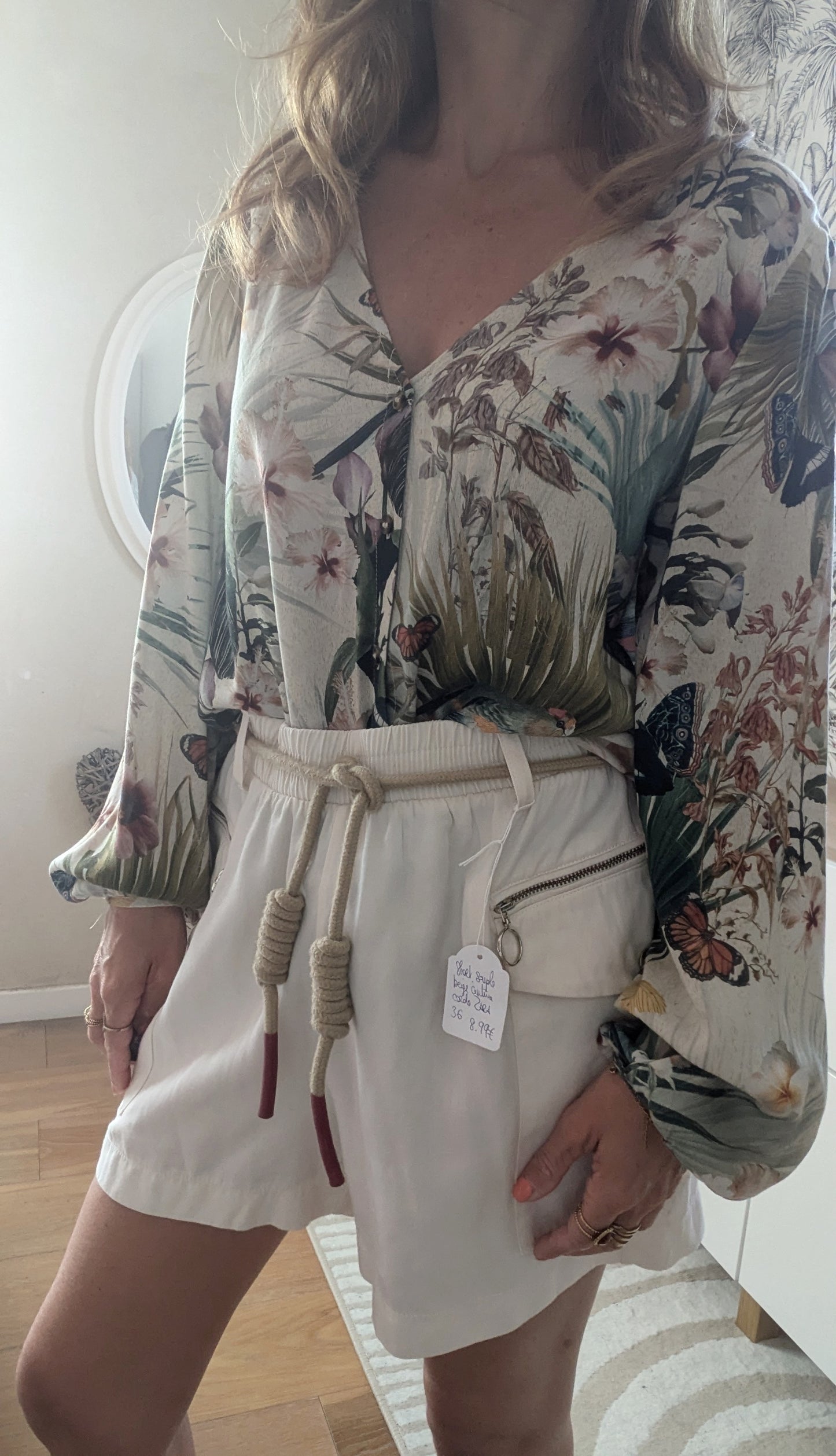 Blouse bohème jungle - H&M - 36