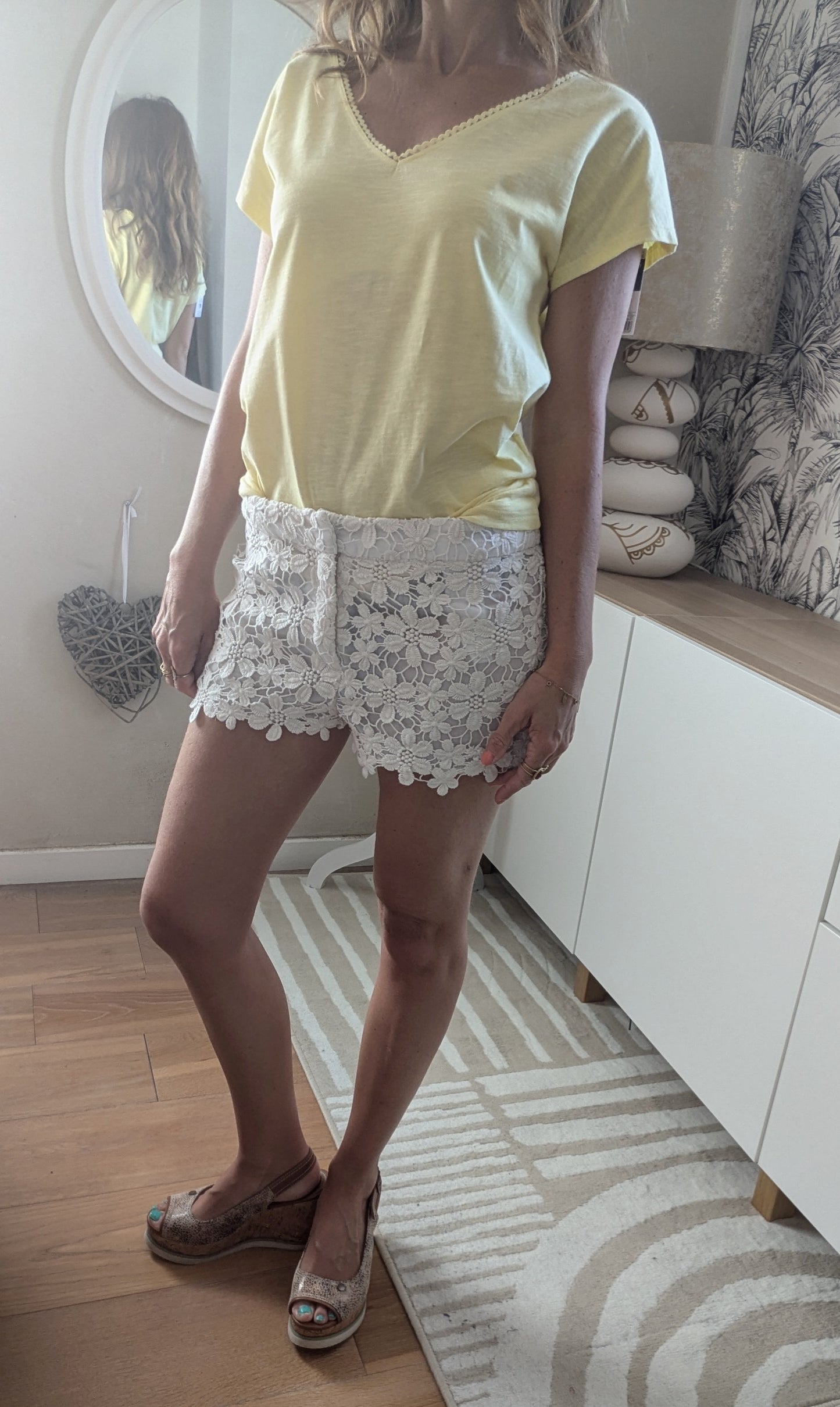 Short dentelle crème - Nafnaf - 34/36