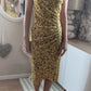 Robe longue fleurie jaune - Bershka - 36