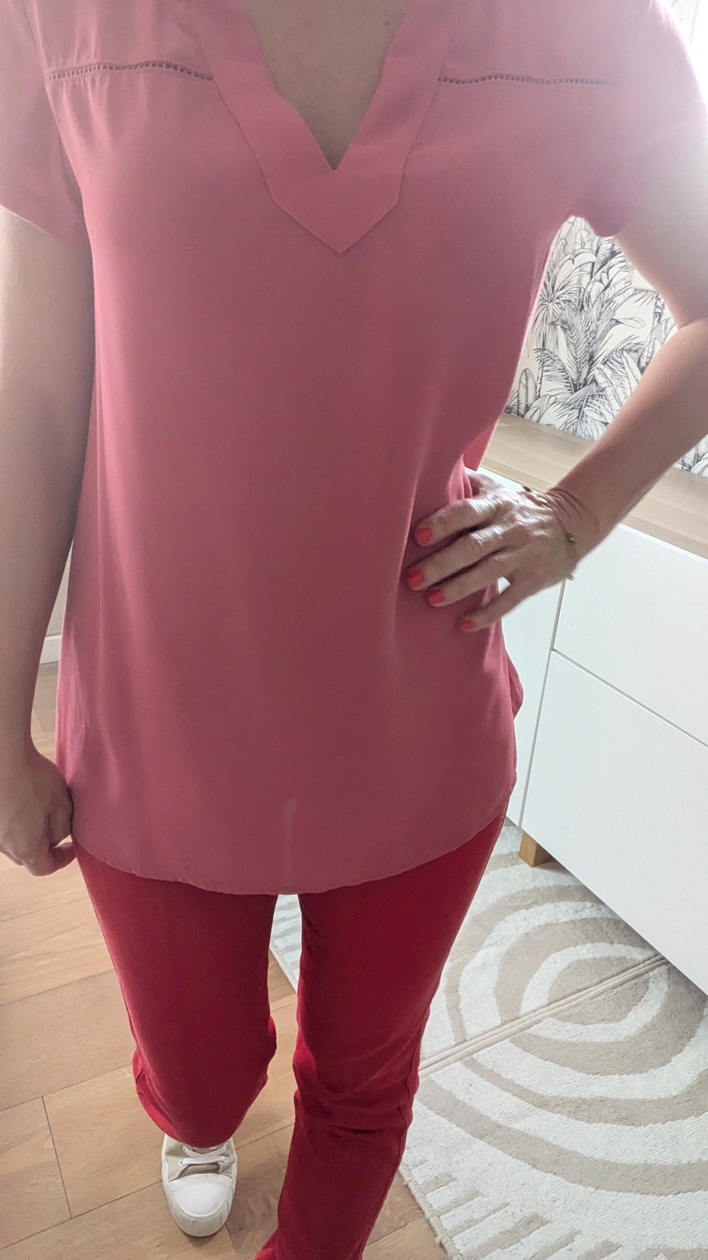 Blouse vieux rose - Camaïeu - 36