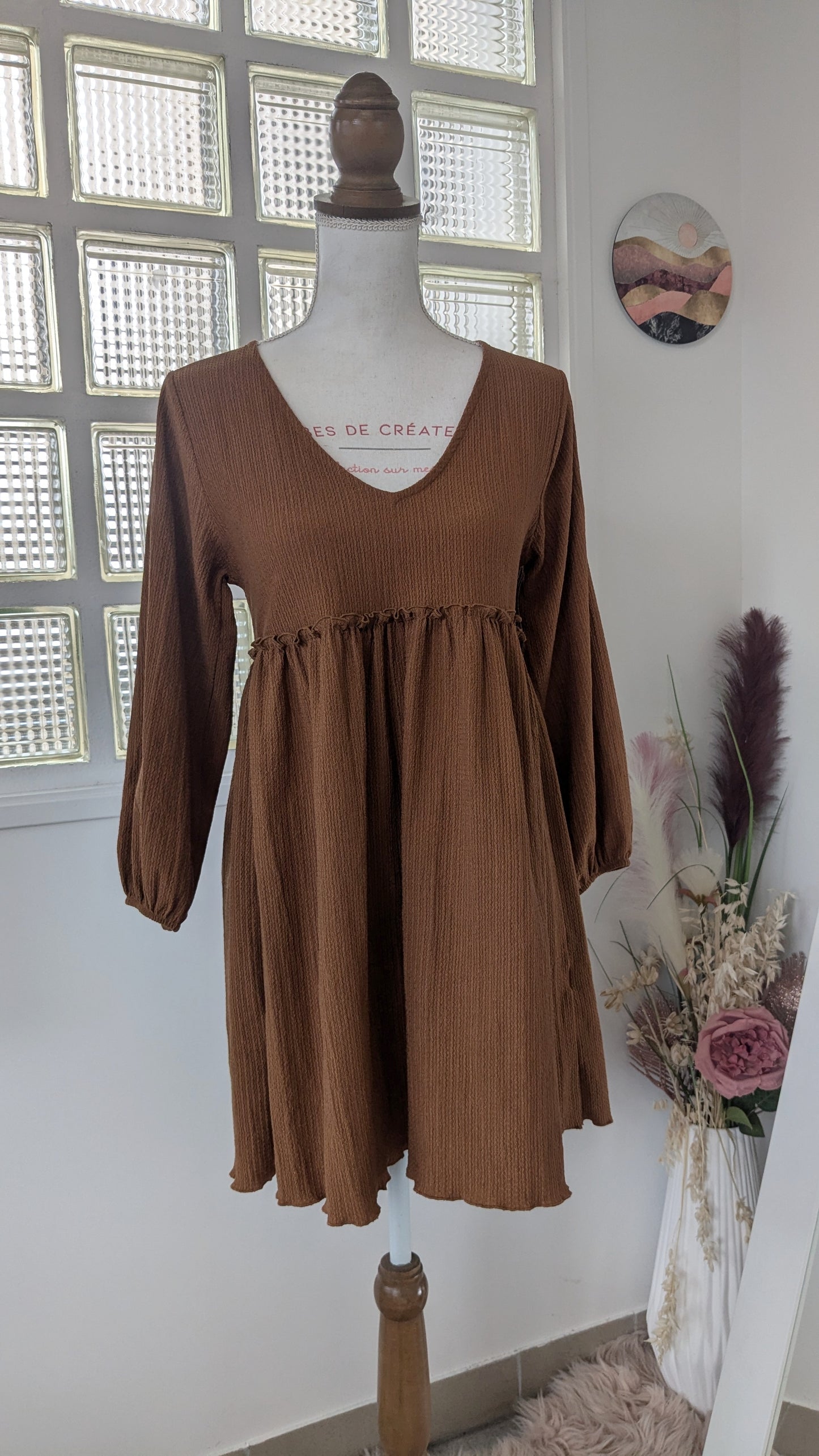 Robe bohème Camel - Pull & Bear - 34